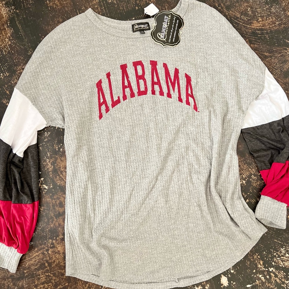 Alabama Crimson Tide Triple Colorblock Thermal LS